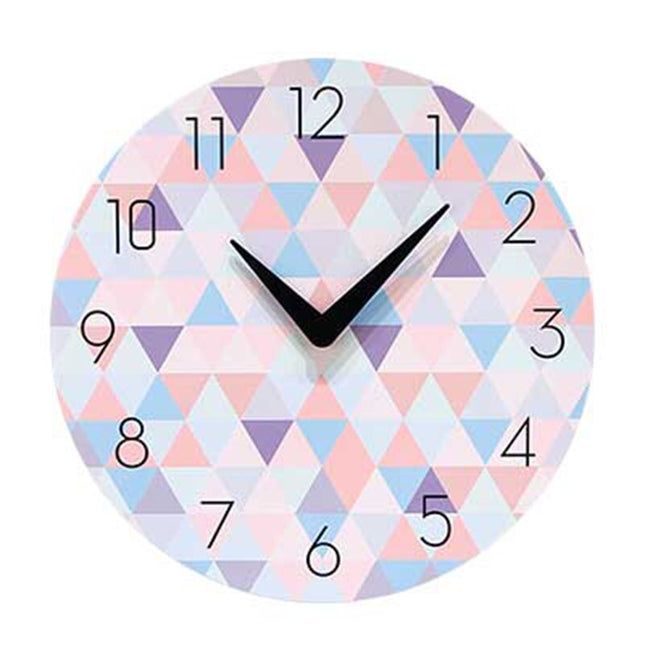 Nowoczesny zegar z geometrycznym wzorem