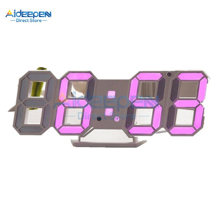 Nowoczesny zegar stołowy 3D LED