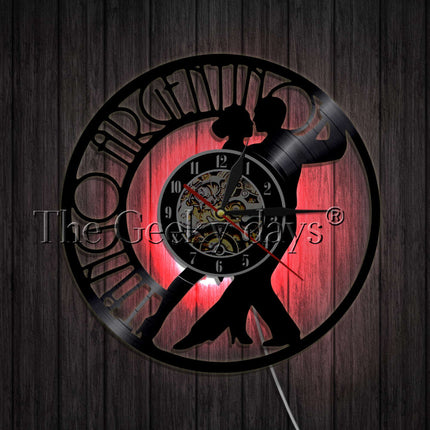 Zegar winylowy z motywem tańca tango