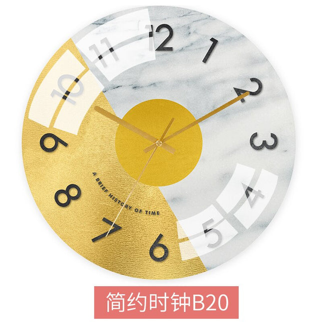 Kolorowy zegar ścienny w skandynawskim stylu