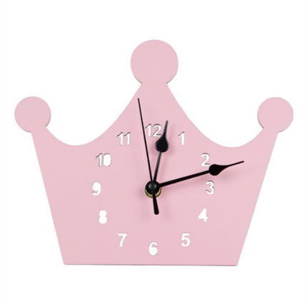 Zabawny drewniany zegar w kształcie królika