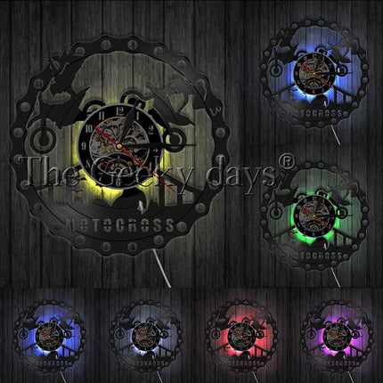 Zegar ścienny dla fana motocrossu