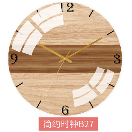 Kolorowy zegar ścienny w skandynawskim stylu