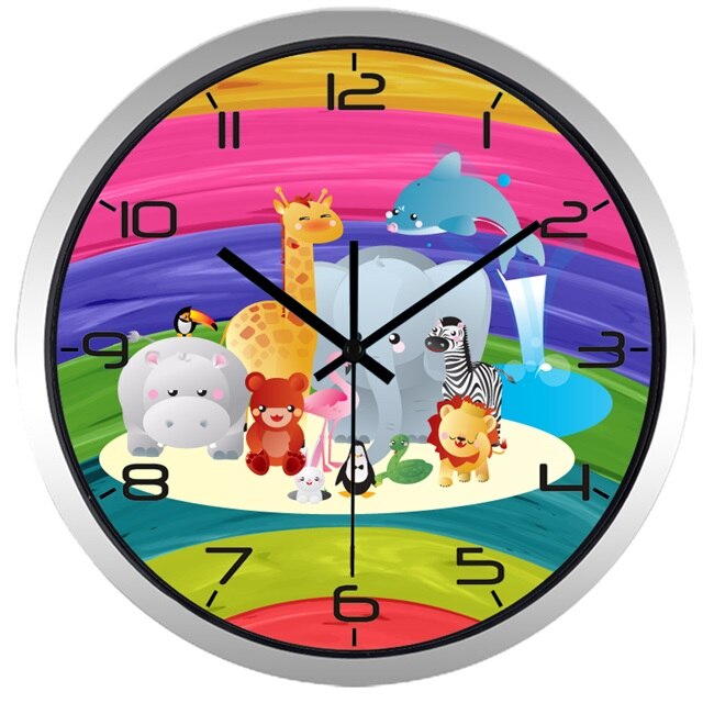 Zegar ścienny do pokoju dziecka Mops