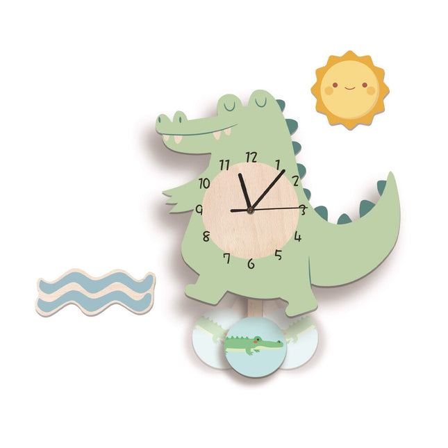 Zegar ścienny dla dzieci Flaming