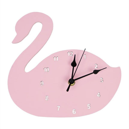 Zabawny drewniany zegar w kształcie królika