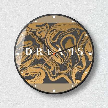 Zegar ścienny jak obraz z efektem brokatu