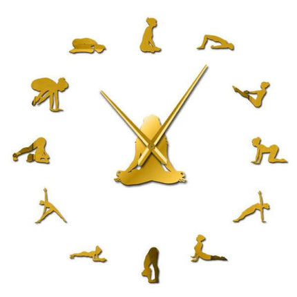 Zegar ścienny naklejany Zen medytacja