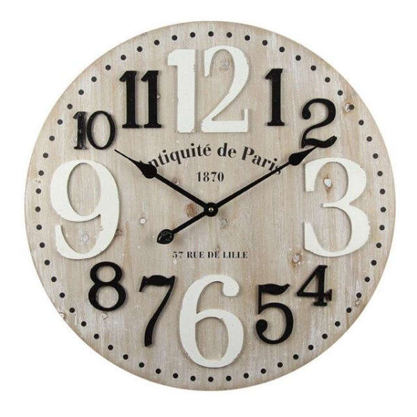 Zegar ścienny industrialny 'Grand Hotel Paris'