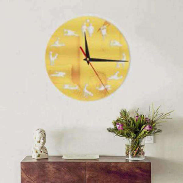 Zabawny czerwony zegar ścienny kamasutra