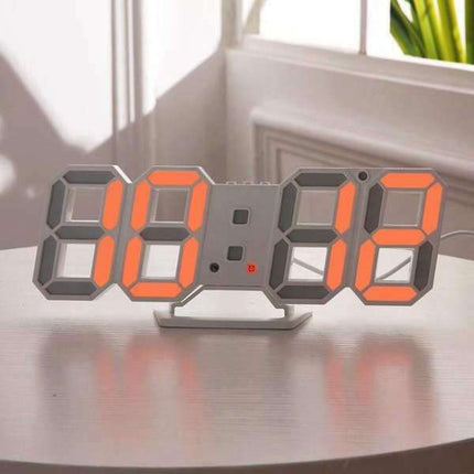 Nowoczesny zegar cyfrowy 3D z kablem