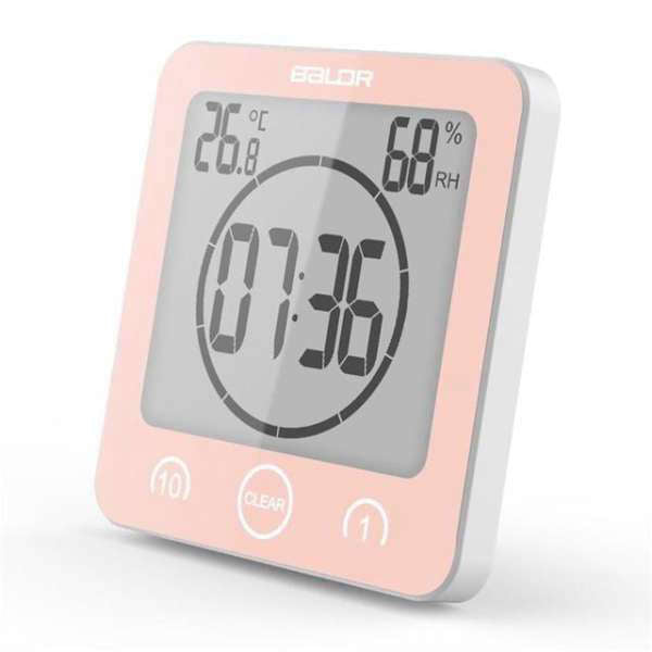 Łazienkowy zegar cyfrowy z timerem