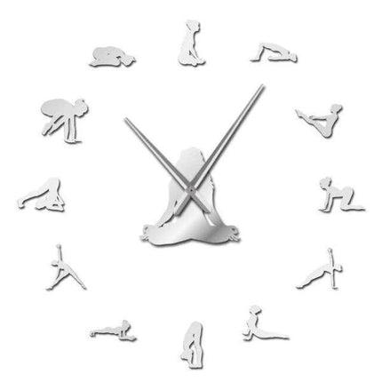 Zegar ścienny naklejany Zen medytacja