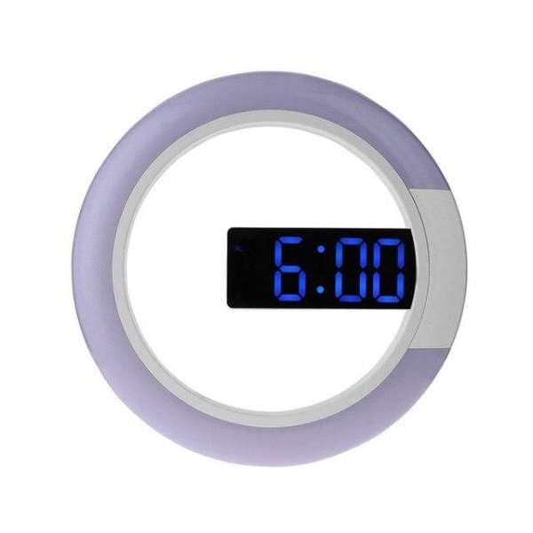 Cyfrowy zegar ścienny LED okrągły design