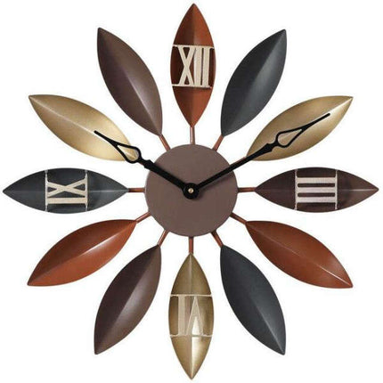 Designerski zegar ścienny kolorowe płatki