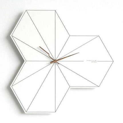 Nowoczesny geometryczny zegar ścienny plaster miodu