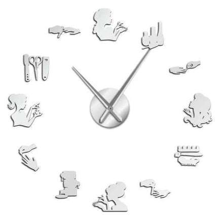 Zegar ścienny 3D do salonu kosmetycznego