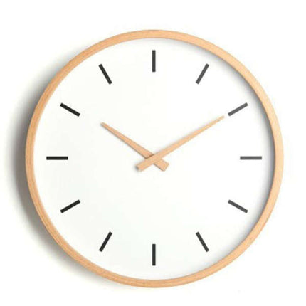 Drewniany zegar ścienny w stylu szkolnym