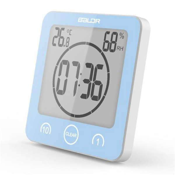 Łazienkowy zegar cyfrowy z timerem