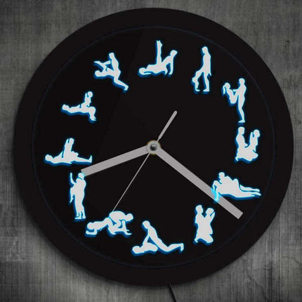 Zegar ścienny Kamasutra z podświetleniem LED