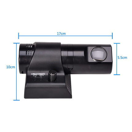 Zegar projekcyjny wyświetlający godzinę na ścianie