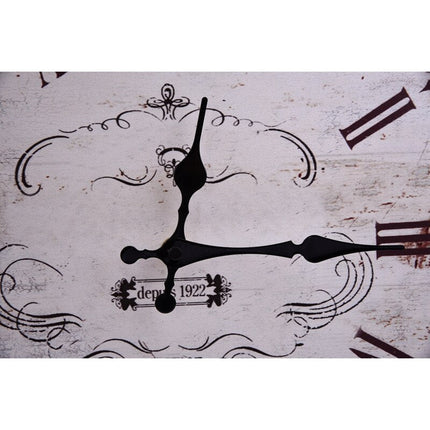 Drewniany zegar ścienny vintage 35cm