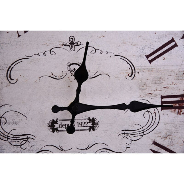 Drewniany zegar ścienny vintage 35cm