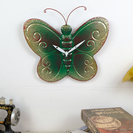 Zegar ścienny w kształcie liścia klonu