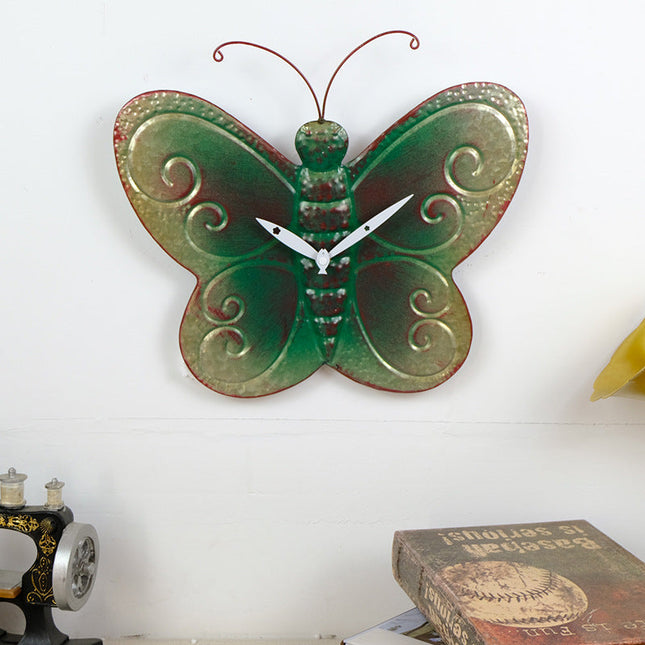 Zegar ścienny w kształcie liścia klonu