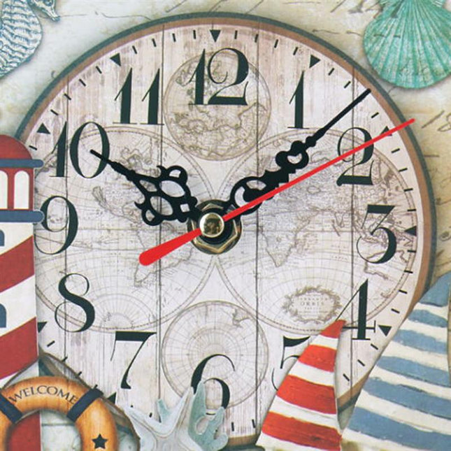 Zegar ścienny drewniany w kształcie słoika