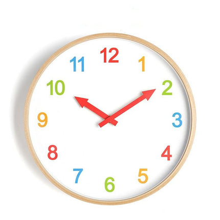 Kolorowy zegar edukacyjny dla dzieci