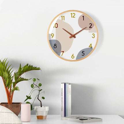 Kreatywny zegar w pastelowych kolorach