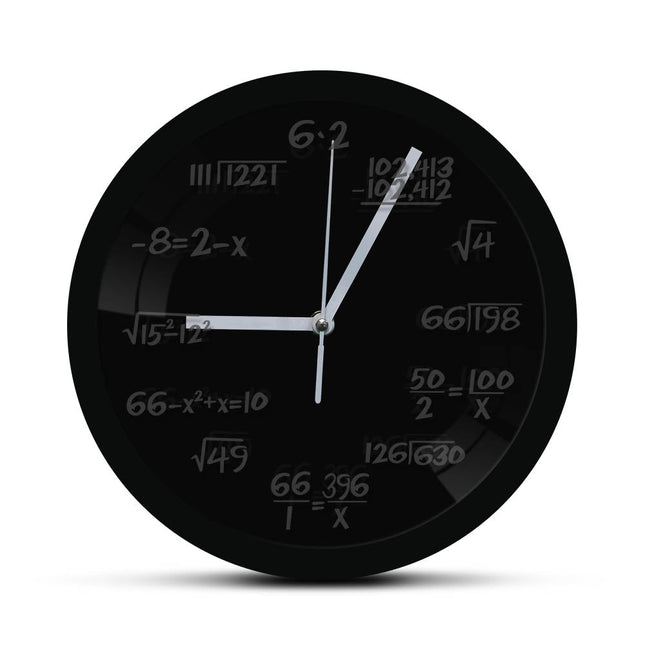 Zegar ścienny LED z wzorami matematycznymi
