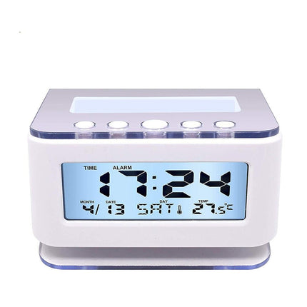 Cyfrowy budzik z kalendarzem i termometrem