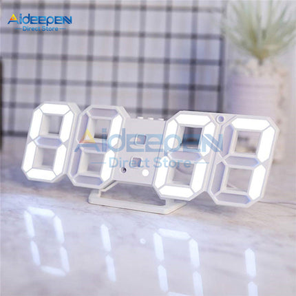 Nowoczesny zegar stołowy 3D LED