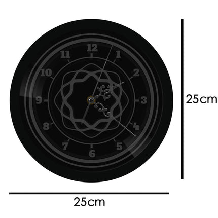 Geometryczny zegar ścienny z oświetleniem LED