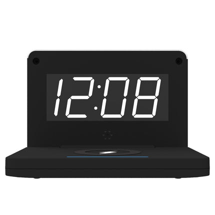 Budzik cyfrowy z bezprzewodową ładowarką QI