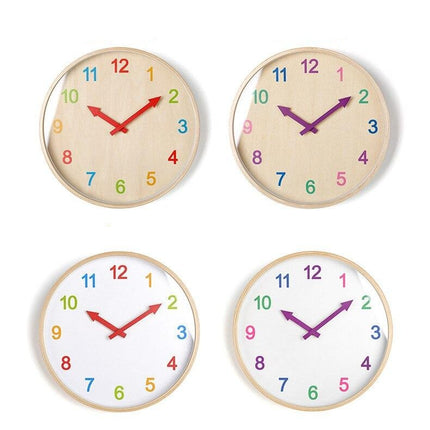 Kolorowy zegar edukacyjny dla dzieci