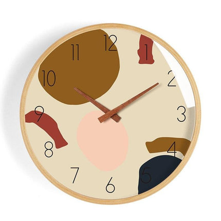 Kreatywny zegar w pastelowych kolorach