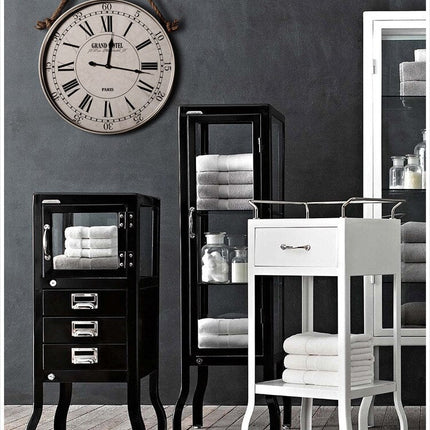 Wiszący zegar ścienny retro na sznurze