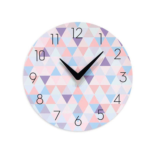 Nowoczesny zegar z geometrycznym wzorem