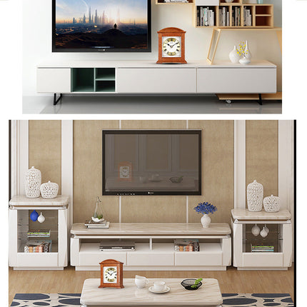 Klasyczny zegar kominkowy w drewnianej obudowie