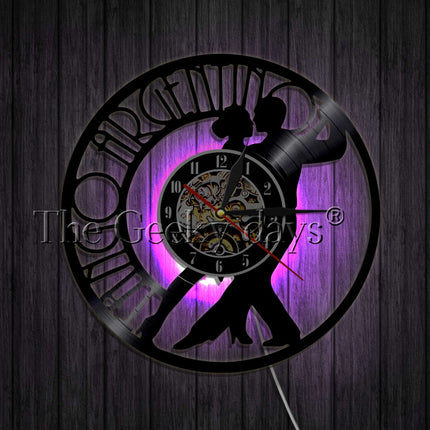 Zegar winylowy z motywem tańca tango