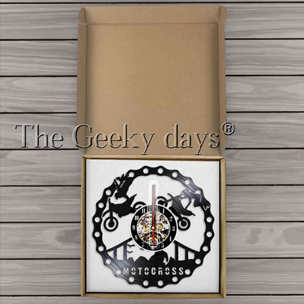 Zegar ścienny dla fana motocrossu