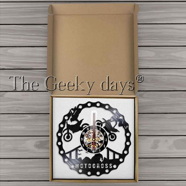 Zegar ścienny dla fana motocrossu