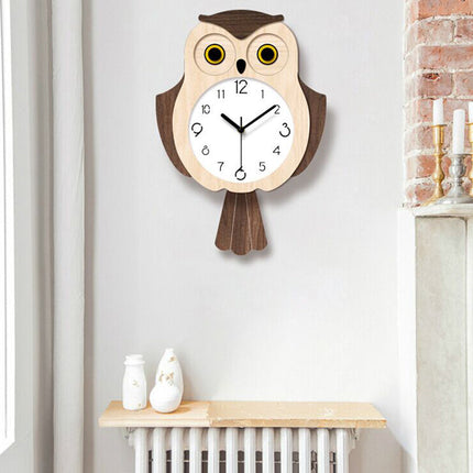Zegar ścienny Sowa do pokoju dziecięcego