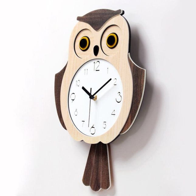 Zegar ścienny Sowa do pokoju dziecięcego