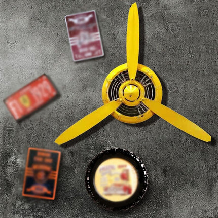 Zegar ścienny industrialny Śmigło Samolotu