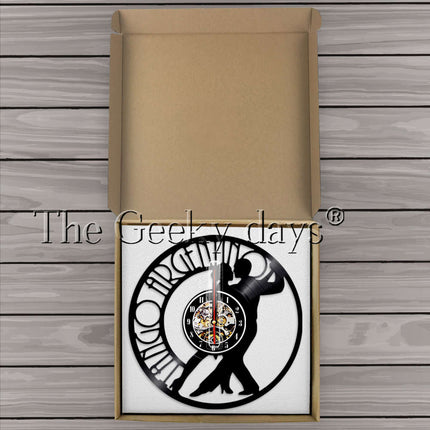 Zegar winylowy z motywem tańca tango