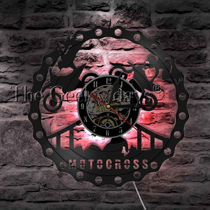 Zegar ścienny dla fana motocrossu
